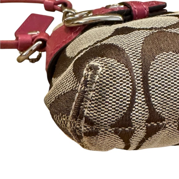 Coach Brown and Pink Wristlet Clutch - Picture 5 of 10